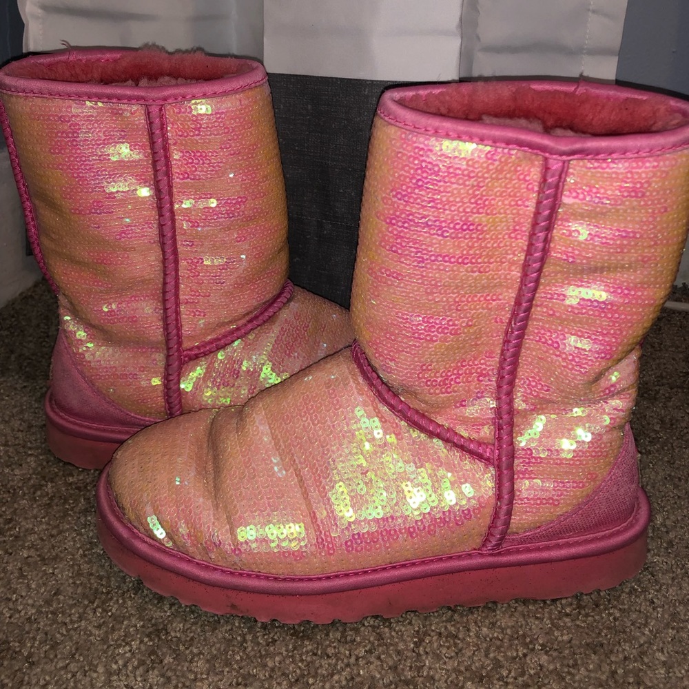 UGG- Pink Sequin Boots